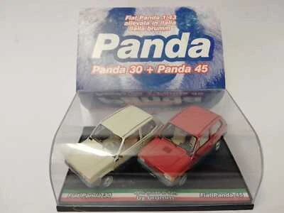 Brumm set Fiat Panda 30 avorio senegal + Panda 45 rosso siam 1980 1/43 DC003 - Immagine 1 di 3