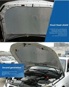 5mm Car Hood Bonnet Noise Heat Shield Insulation Pad Thermal Sound Deadening Mat - Picture 1 of 12