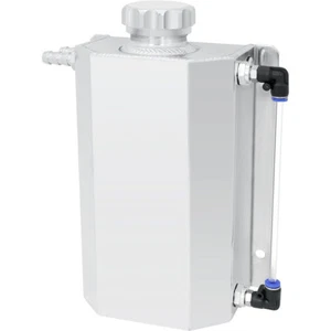 2L Aluminum Radiator Coolant Overflow Bottle Recovery Water Tank Reservoir - Foto 1 di 14