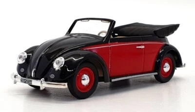 Matchbox 1/43 Scale VEM01-M - 1949 Volkswagen Cabriolet - Red/Black - Image 1 of 4