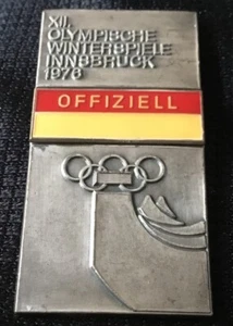 1976 Innsbruck Austria Olympic Winter Games Officials Badge Olympics - Picture 1 of 2