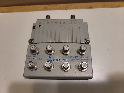 Electroline EDA-2800 8-Port Cable TV HDTV Amplifier Signal Booster - Image 1 of 4