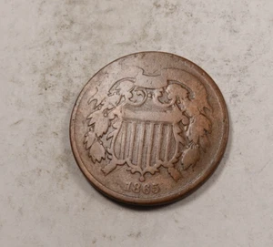 1865 Two Cent Coin (2 Cent 2C) * XT322 - Picture 1 of 2