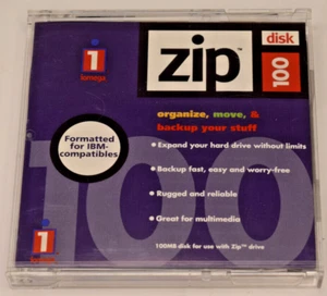 Disco único IOMEGA ZIP 100 con estuche rígido - Imagen 1 de 4