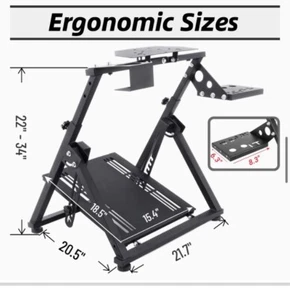 Mineer G29 Racing Wheel Stand Sim Cockpit Fit Logitech G920 G923 Thrustmaster - Afbeelding 1 van 5