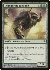 FOIL Thundering Tanadon | MtG Magic New Phyrexia | English | Near Mint