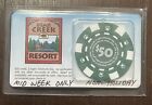 $50 Poker Chip Hotel Bear Creek Resort Big Bear Lake, CA