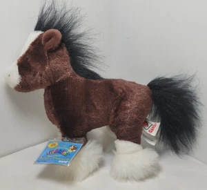 Ganz Webkins Plush Clydesdale Horse HM139 Brown Stuffed Animal Toy Plush w Tags - Picture 1 of 23