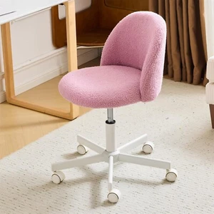Makeup Vanity Chair Adjustable Home Office Rolling Swivel Computer Task Chair - Picture 1 of 8