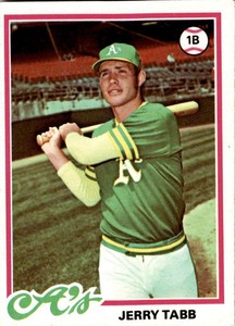1978 Topps #224 Jerry Tabb Oakland Athletics A's Card GW1