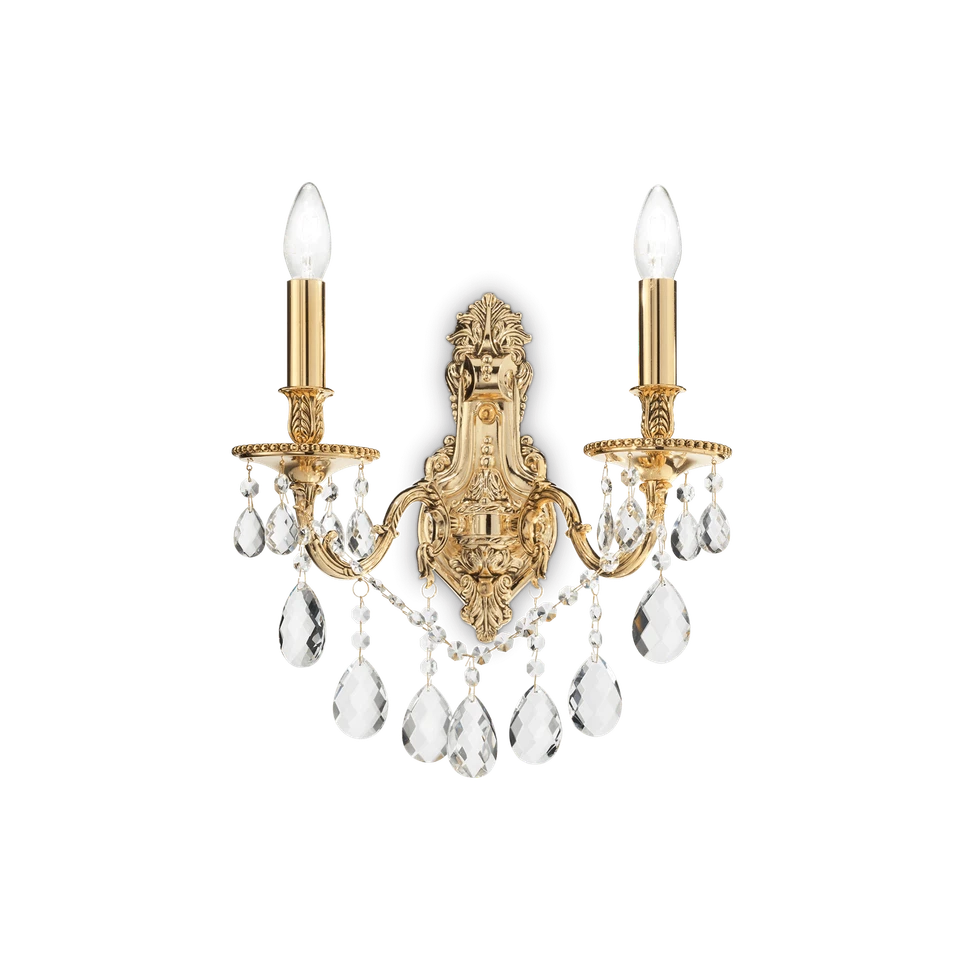 Gioconda ap2 oro applique fusione metallo pendagli ed elementi in cristallo - Immagine 1 di 1