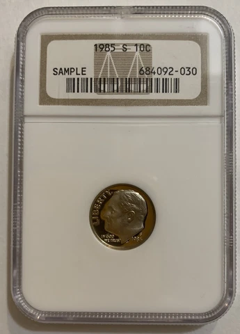 Sample Slab - NGC 1985-S proof Roosevelt dime - Scarcer unlisted type Cover
