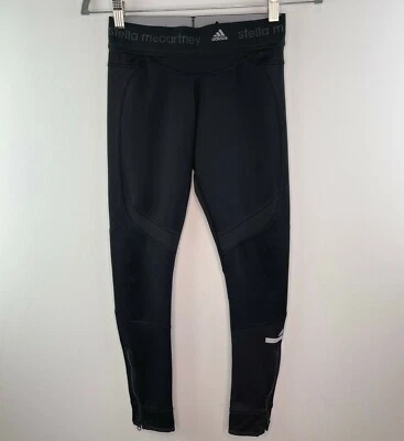 Adidas STELLA MCCARTNEY Skinny Leg Legging Tech Mesh Zip XS S $245 - Image 1 of 4