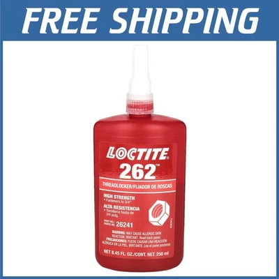 Red Thread Locker 262 - High Strength - 250 mL Bottle - Image 1 of 4