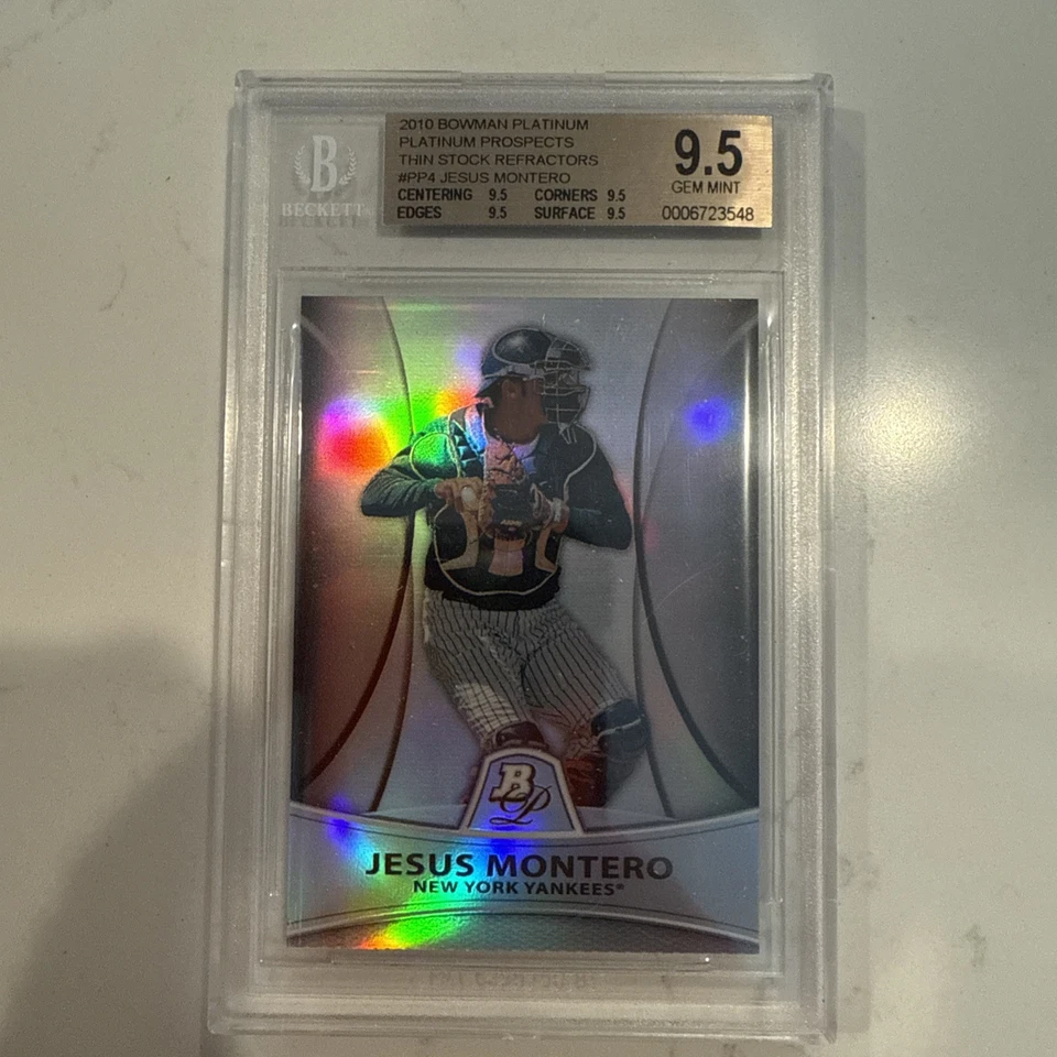 2010 Bowman Platinum Jesus Montero BGS 9.5 Gem Mint RC - Image 1 of 1