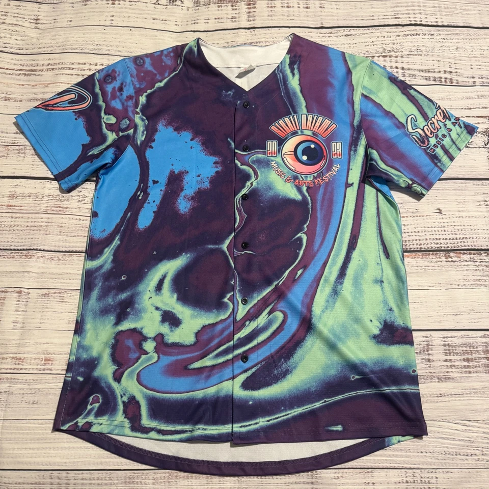 Camiseta deportiva oficial Secret Dreams Music Festival tie dye para hombre talla XL Foto 1 de 4