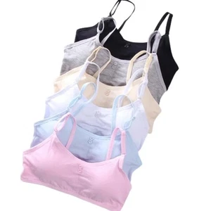 Big Girls Bras for Teen Girl Wireless Molded Padded Juniors Training Bra 6 Pack - Picture 1 of 8