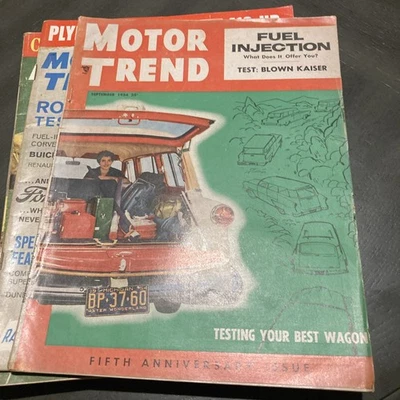 vintage motor trend magazine lot of  7 from the  1950’s & 1960’s - Image 1 of 4
