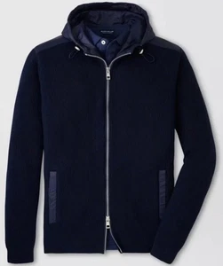 $495 Peter Millar Crown Crafted Holdridge  Full Zip Navy Mens Cardigan Hybrid XL - Picture 1 of 16
