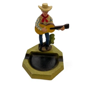 Cenicero vaquero de hierro fundido vintage Jolly Wright vodevil - Imagen 1 de 6