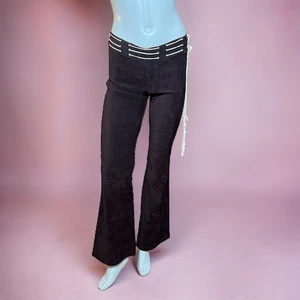 Vintage 90er Boho Hippie Hose braun ausgestellt Gr. Small Low Rise Brothers PC - Bild 1 von 6