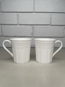 Wedgwood Colosseum Coffee/Tea Mug Whiteware Set Of 2 Bone China Discontinued - Picture 1 of 14