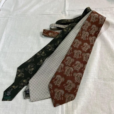 Giorgio Armani Men’s Tie Set 3 Pcs Business Formal Near Mint Condition - Image 1 of 4