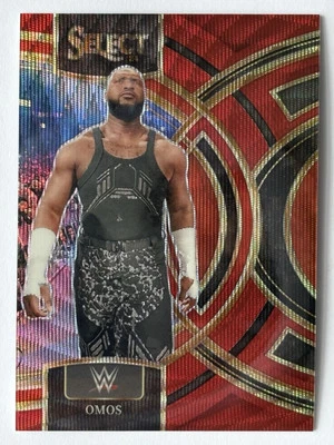 2024 Panini Select WWE Omos /99 Red Wave Premier Levell #162 Nigerian Giant - Image 1 of 3