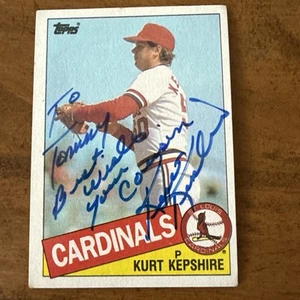 KURT KEPSHIRE Hand Signed 1985 Topps #474 Saint Louis Cardinals Autograph Auto - Picture 1 of 5
