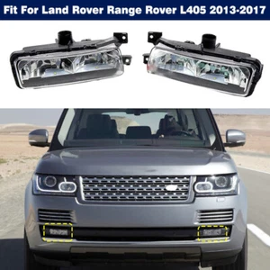 Pair LED Front Bumper Fog Light Lamp For Land Rover Range Rover L405 2013-2017 - Picture 1 of 13