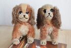 2x Vintage SCHUCO Bigo Bello Mohair Dog très rare Disney "LADY" Années 50 rare anime