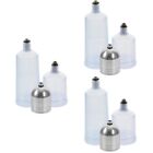  9 Pcs Airbrush Replacement Pot Plastic Glass Containers Jar