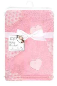 Babydecke Junge Mädchen weiche Fleece Überwürfe Neugeborene Kinderzimmer Wiege Bettdecke Kleinkind - Bild 1 von 2