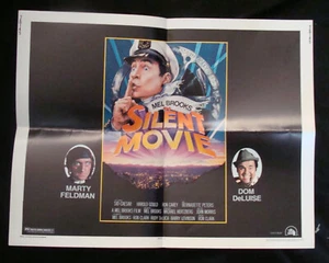 SILENT MOVIE movie poster MEL BROOKS DOM DELUISE 1/2sheet 1976 - Picture 1 of 2