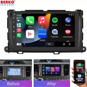 32GB For 2011-2014 Toyota Sienna 9" Android 12 Car Stereo Radio GPS NAVI CarPlay - Picture 1 of 18