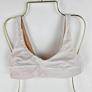 Top de bikini Zulu & Zephyr Bralette para mujer talla 8 blanco mezcla de nailon traje de baño nuevo sin etiquetas - Imagen 1 de 5