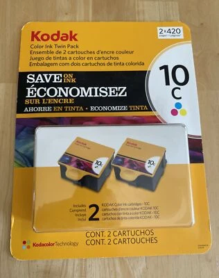OEM Kodak Color Ink 10C Twin Pack 2 Cartridges 420 Pages Each Kodacolor 4K4026-B - Image 1 of 2