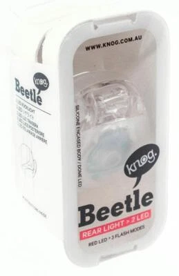 KNOG BEETLE 2 RED LED Bike Rear Light Translucent 1.6 Lumens 3 Modes NEW - Image 1 of 4