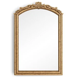 Barnyard Designs Vintage Gold Mirror - Ornate Antique Victorian Metal Mirror ... - Picture 1 of 6