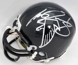 Tim Dwight Atlanta Falcons signierter Riddell Mini Helm Bledsoe authentifiziert - Bild 1 von 5