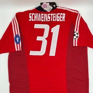 Maglia calcio Schweinsteiger #31 Debutto Bayern Monaco 2002/2003 ORIGINALE Adidas - Foto 1 di 12