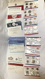 LOT 4 US MINT UNCIRCULATED SETS 1987 1989 1991 1992 DENVER PENSYLVANIA MINT MARK - Picture 1 of 9