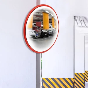 24" Safety Convex Mirror Large Round Outdoor Mirror Blind Spot Mirror Wide Angle - Picture 1 of 20
