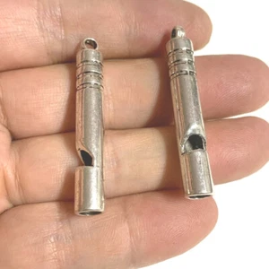 Colgante silbato aleación plata tibetana 42*7 mm 10 piezas H0663 - Imagen 1 de 2
