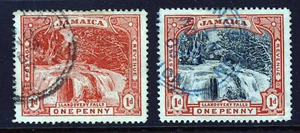 JAMAIKA 1900-01 Beide Llandovery Falls Ausgaben SG 31 & SG 32 VFU - Bild 1 von 2