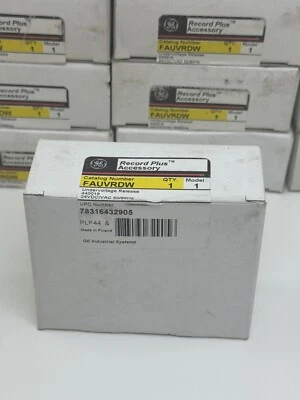 GE FAUVRDW RECORD PLUS ACCESSORY UNDERVOLTAGE RELEASE 24VDC/VAC 440019 - Image 1 of 4