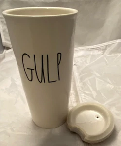 Tazza da tè alto Rae Dunn Gulp Artisan Collection con coperchio alto 7 pollici - Foto 1 di 12