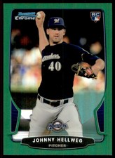 2013 Bowman Chrome Draft Green Refractors #23 Johnny Hellweg /75