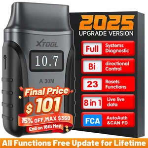 XTOOL A30M V2.0 Full System Bluetooth Diagnostic Tool Bidirectional Scanner FCA - Picture 1 of 15