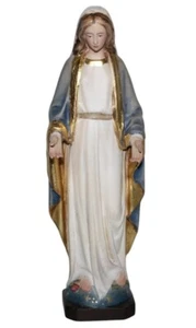 Heiligenfigur Gnadenspenderin Madonna H 20 cm Heilige Maria Holzfigur Holzstatue - Bild 1 von 6